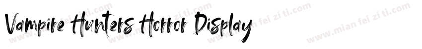 Vampire Hunters Horror Display字体转换